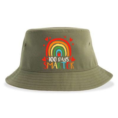 100 Days Smarter 100th Day Of School Teachers Gift Sustainable Bucket Hat