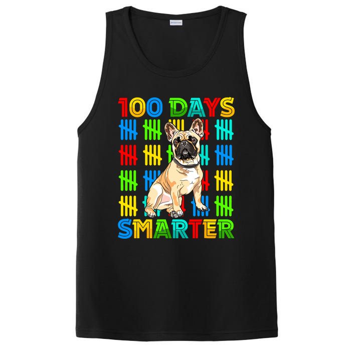 100 Days Smarter Frenchie Dog Lovers 100 Days Of School PosiCharge Competitor Tank