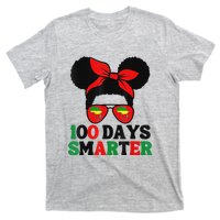 100 Days Smarter Afro Messy Bun Black History Month T-Shirt