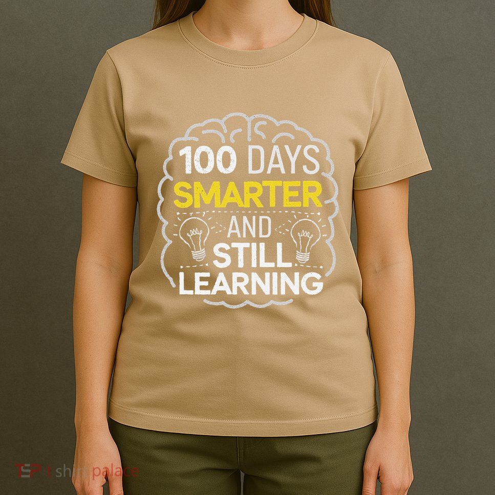 100 Days Smarter And Learning Colors For Outfit T-Shirt