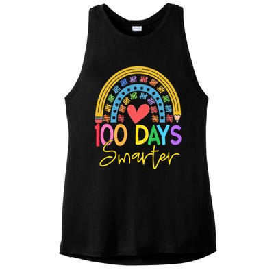 100 Days Smarter Rainbow Ladies PosiCharge Tri-Blend Wicking Tank