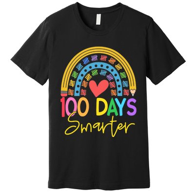 100 Days Smarter Rainbow Premium T-Shirt