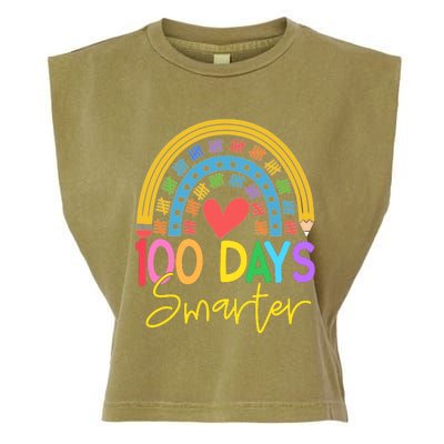 100 Days Smarter Rainbow Garment-Dyed Women's Muscle Tee