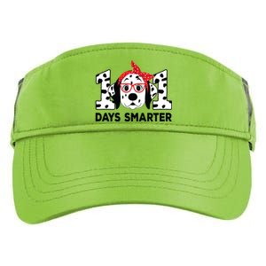 101 Days Smarter 101st Day School Dalmatian Dog Teacher Adult Drive Performance Visor