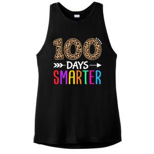 100 Days Smarter Kindergarten Child 100th Day Of School Ladies PosiCharge Tri-Blend Wicking Tank