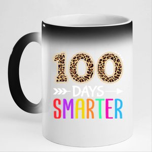 100 Days Smarter Kindergarten Child 100th Day Of School 11oz Black Color Changing Mug