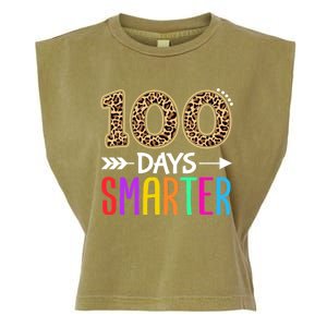 100 Days Smarter Kindergarten Child 100th Day Of School Garment-Dyed Women's Muscle Tee