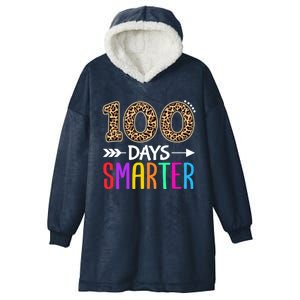 100 Days Smarter Kindergarten Child 100th Day Of School Hooded Wearable Blanket