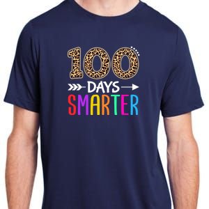 100 Days Smarter Kindergarten Child 100th Day Of School Adult ChromaSoft Performance T-Shirt