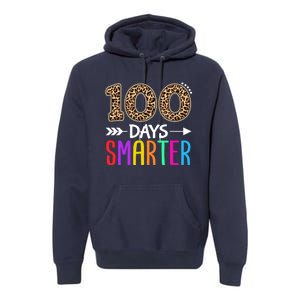 100 Days Smarter Kindergarten Child 100th Day Of School Premium Hoodie