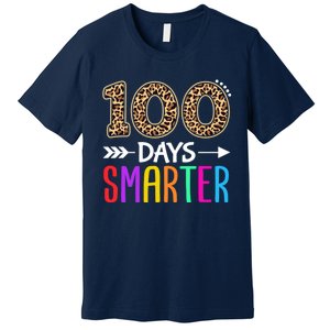 100 Days Smarter Kindergarten Child 100th Day Of School Premium T-Shirt