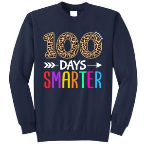 100 Days Smarter Kindergarten Child 100th Day Of School Tall Sweatshirt