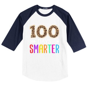 100 Days Smarter Kindergarten Child 100th Day Of School Baseball Sleeve Shirt