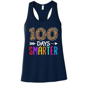 100 Days Smarter Kindergarten Child 100th Day Of School Women's Racerback Tank