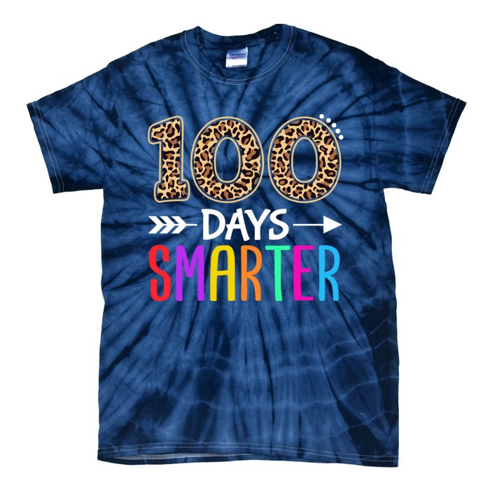 100 Days Smarter Kindergarten Child 100th Day Of School Tie-Dye T-Shirt