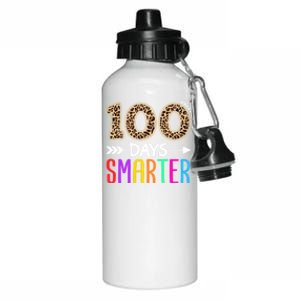 100 Days Smarter Kindergarten Child 100th Day Of School Aluminum Water Bottle