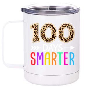 100 Days Smarter Kindergarten Child 100th Day Of School 12 oz Stainless Steel Tumbler Cup