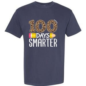 100 Days Smarter Teacher Or Student 100th Day Garment-Dyed Heavyweight T-Shirt