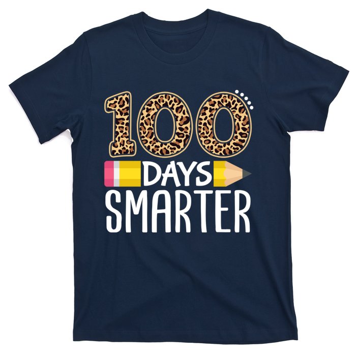 100 Days Smarter Teacher Or Student 100th Day T-Shirt