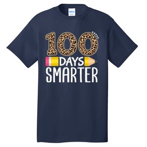 100 Days Smarter Teacher Or Student 100th Day Tall T-Shirt