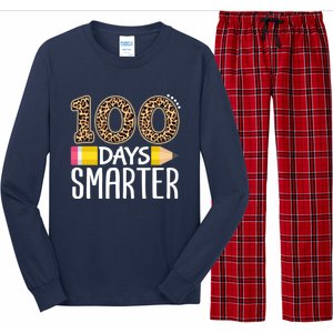 100 Days Smarter Teacher Or Student 100th Day Long Sleeve Pajama Set