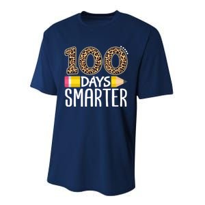 100 Days Smarter Teacher Or Student 100th Day Performance Sprint T-Shirt