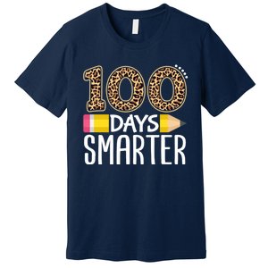 100 Days Smarter Teacher Or Student 100th Day Premium T-Shirt