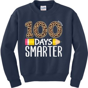 100 Days Smarter Teacher Or Student 100th Day Kids Sweatshirt