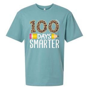 100 Days Smarter Teacher Or Student 100th Day Sueded Cloud Jersey T-Shirt