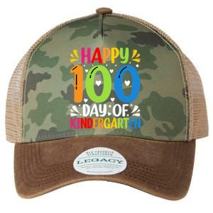 100 Days Smarter Kindergarten Happy 100 Day Of Kindergarten Gift Legacy Tie Dye Trucker Hat