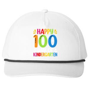 100 Days Smarter Kindergarten Happy 100 Day Of Kindergarten Gift Snapback Five-Panel Rope Hat