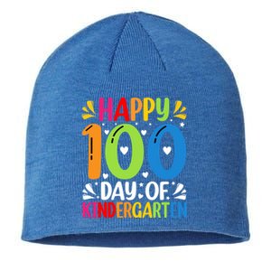 100 Days Smarter Kindergarten Happy 100 Day Of Kindergarten Gift Sustainable Beanie