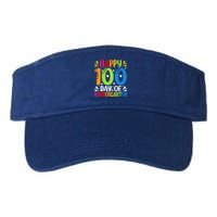 100 Days Smarter Kindergarten Happy 100 Day Of Kindergarten Gift Valucap Bio-Washed Visor