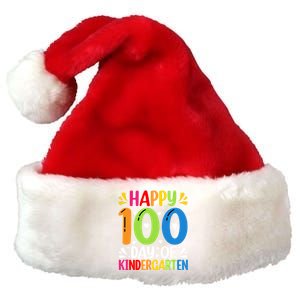 100 Days Smarter Kindergarten Happy 100 Day Of Kindergarten Gift Premium Christmas Santa Hat