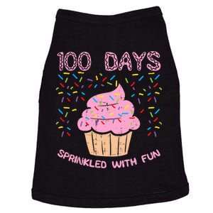 100 Days Sprinkled With Fun Cupcake 100th Day Of School Girl Doggie Tank