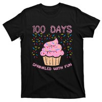 100 Days Sprinkled With Fun Cupcake 100th Day Of School Girl T-Shirt