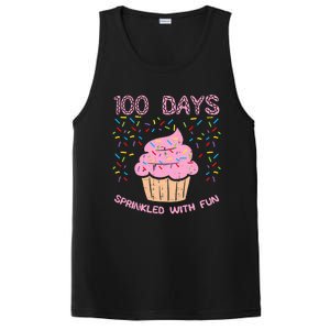 100 Days Sprinkled With Fun Cupcake 100th Day Of School Girl PosiCharge Competitor Tank