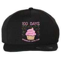 100 Days Sprinkled With Fun Cupcake 100th Day Of School Girl Wool Snapback Cap