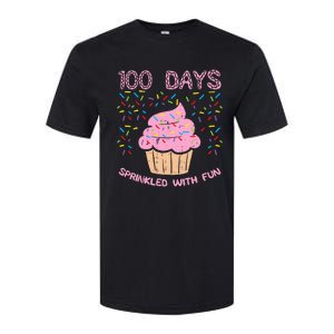 100 Days Sprinkled With Fun Cupcake 100th Day Of School Girl Softstyle CVC T-Shirt