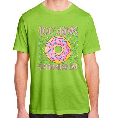 100 Days Sprinkled By Cute Donut 100 Days Of School Adult ChromaSoft Performance T-Shirt