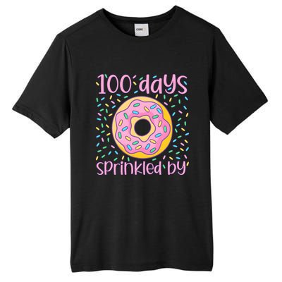 100 Days Sprinkled By Cute Donut 100 Days Of School Tall Fusion ChromaSoft Performance T-Shirt