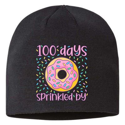 100 Days Sprinkled By Cute Donut 100 Days Of School Sustainable Beanie