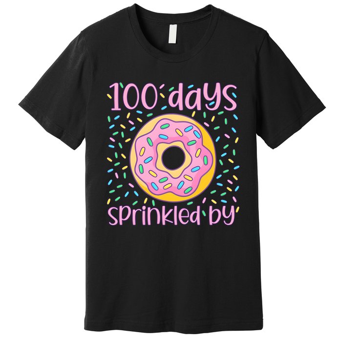 100 Days Sprinkled By Cute Donut 100 Days Of School Premium T-Shirt