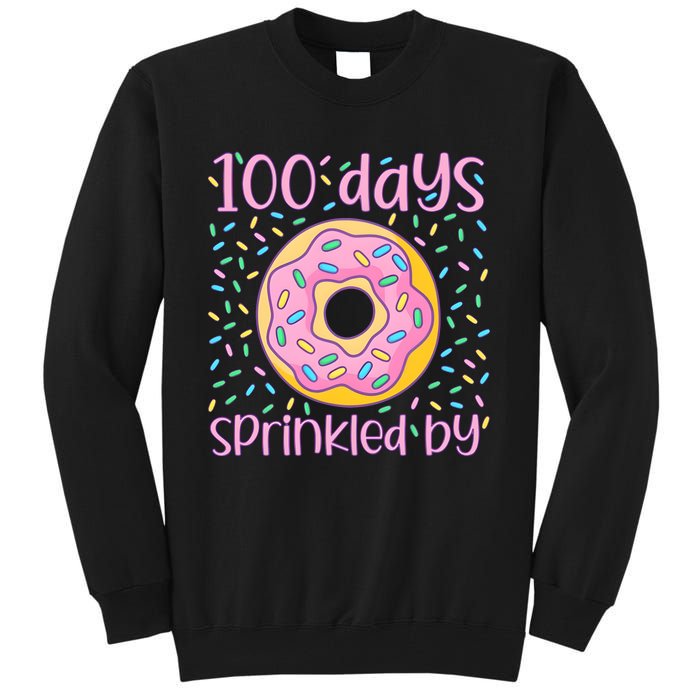 100 Days Sprinkled By Cute Donut 100 Days Of School Tall Sweatshirt