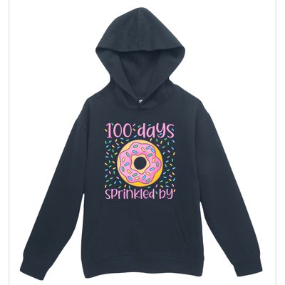 100 Days Sprinkled By Cute Donut 100 Days Of School Urban Pullover Hoodie