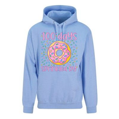 100 Days Sprinkled By Cute Donut 100 Days Of School Unisex Surf Hoodie