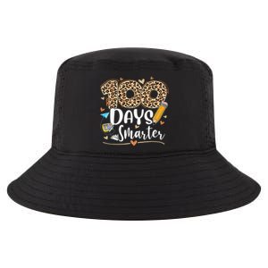 100 Days Smarter Leopard Happy 100th Day Of School Teacher  Cool Comfort Performance Bucket Hat