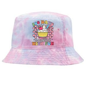 100 Days Sprinkled With Fun Cute Cupcake Tie-Dyed Bucket Hat