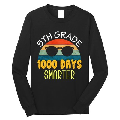 1000 Days Smarter Fifth 5th Grade Teacher Student Of School Long Sleeve Shirt