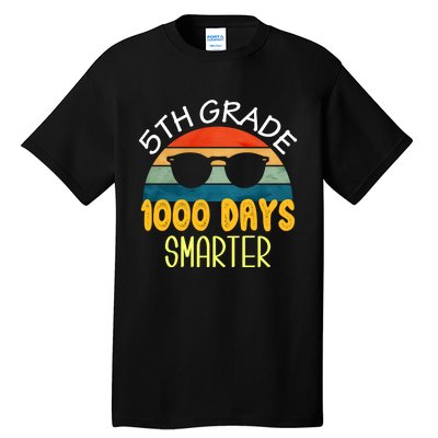 1000 Days Smarter Fifth 5th Grade Teacher Student Of School Tall T-Shirt